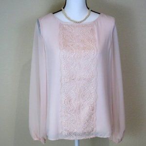 White House Black Market Pink Top Size 4